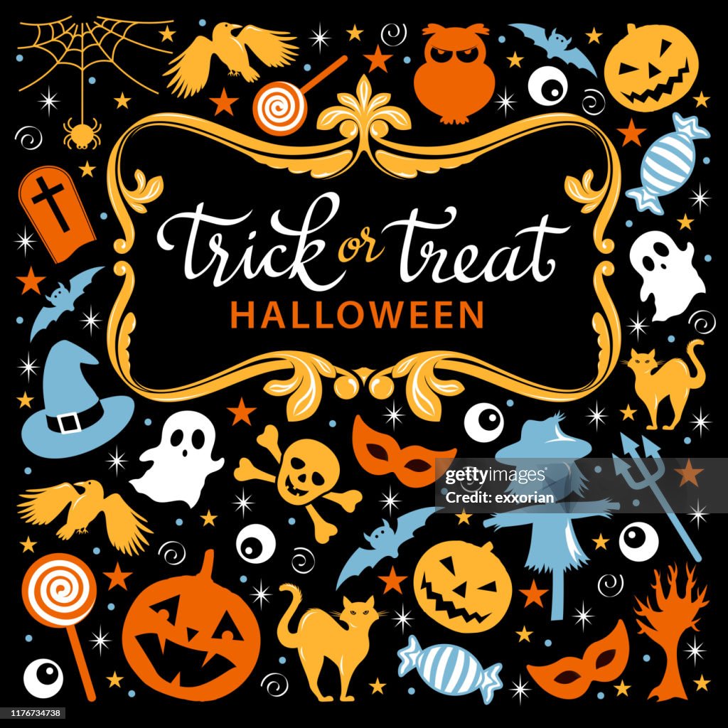 Trick or Treat Icon Set