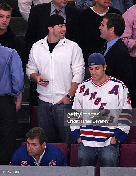 David Wright during Celebrities Attend Philadelphia Flyers vs New York Rangers Game - October 10, 2006 at Madison Square Garden in New York City, New...