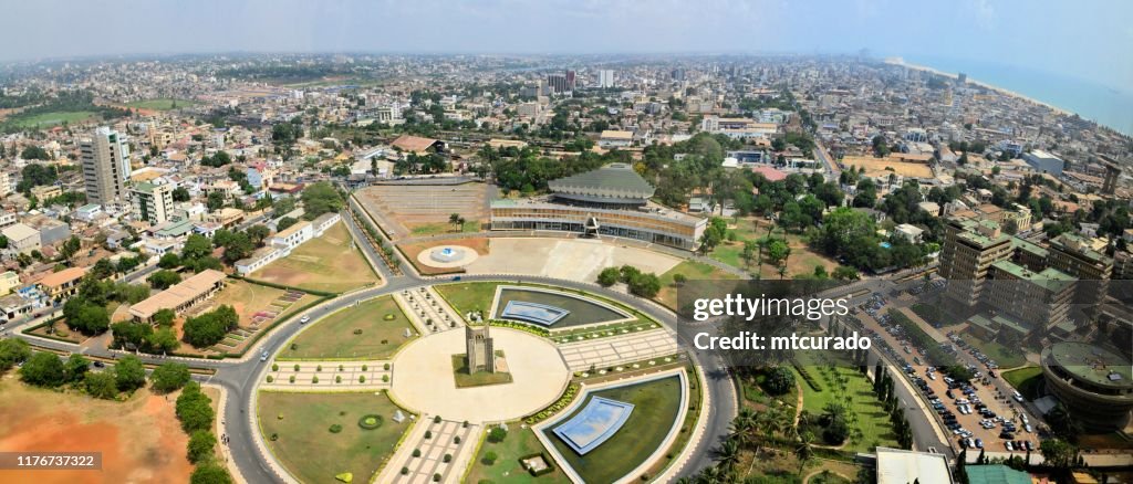 Lome skyline from above, panoramic view - Lomé, Togo