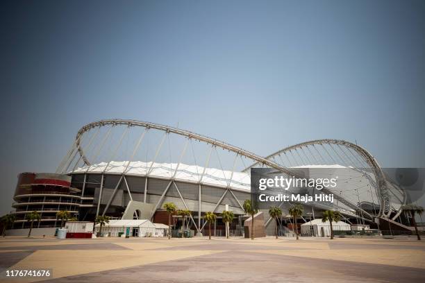 General view of Khalifa International Stadium prior to the 17th IAAF World Athletics Championships Doha 2019 on September 24, 2019 in Doha, Qatar.