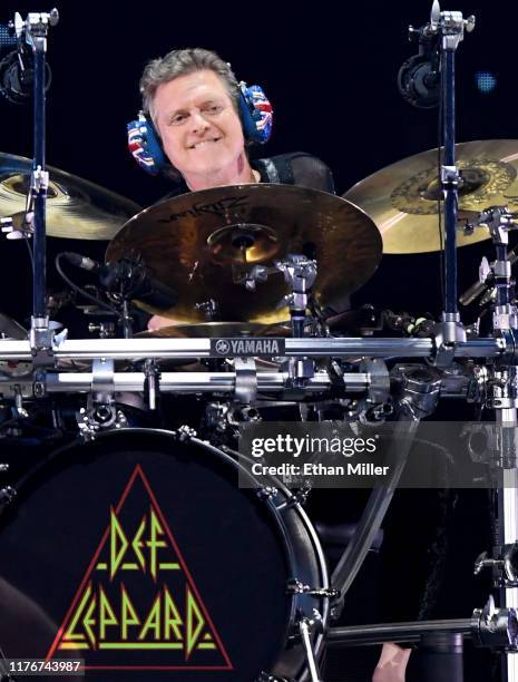 Rick Allen of Def Leppard performs onstage during the 2019 iHeartRadio Music Festival at T-Mobile Arena on September 21, 2019 in Las Vegas, Nevada.