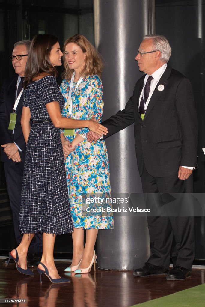 Queen Letizia Of Spain Attends AECC Event In Madrid