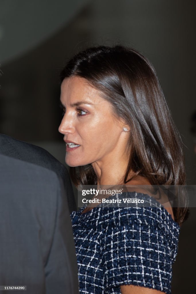 Queen Letizia Of Spain Attends AECC Event In Madrid