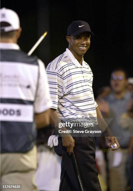 Tiger Woods during Tiger Woods and Annika Sorenstam win Battle at Bighorn at Big Horn Country Club in Palm Desert, California, United States.