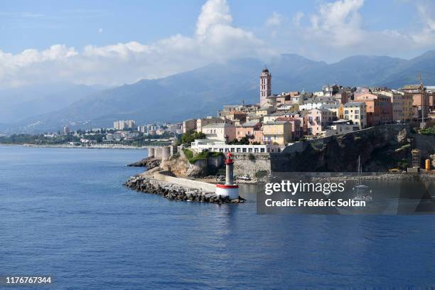 The city of Bastia in the department Haute corse in August 10, 2019 in Corsica, France.