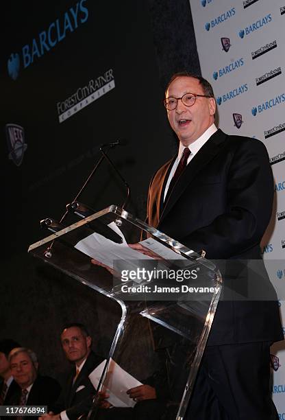Bruce Ratner during NJ Nets and Forest City Ratner Press Conference in Brooklyn at Brooklyn Museum of Art in Brooklyn, New York, United States.