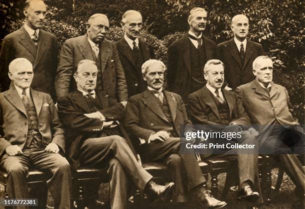 Cabinet of the National Government' . Group portrait of British politicians in the newly formed National Government which contained members of the...