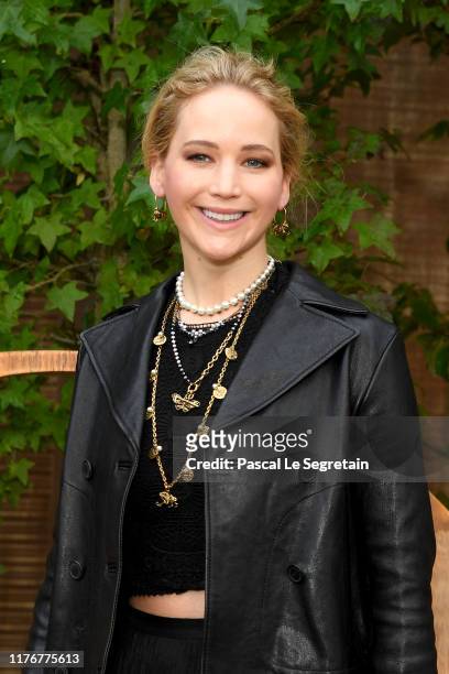 Jennifer Lawrence attends the Christian Dior Womenswear Spring/Summer 2020 show as part of Paris Fashion Week on September 24, 2019 in Paris, France.
