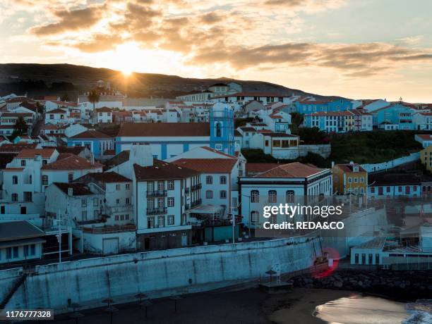 Cityscape. Capital Angra do Heroismo. The historic center is part of UNESCO world heritage. Island Ilhas Terceira. Part of the Azores in the atlantic...