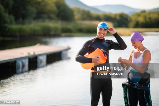 happy challenge - derwent water stock-fotos und bilder