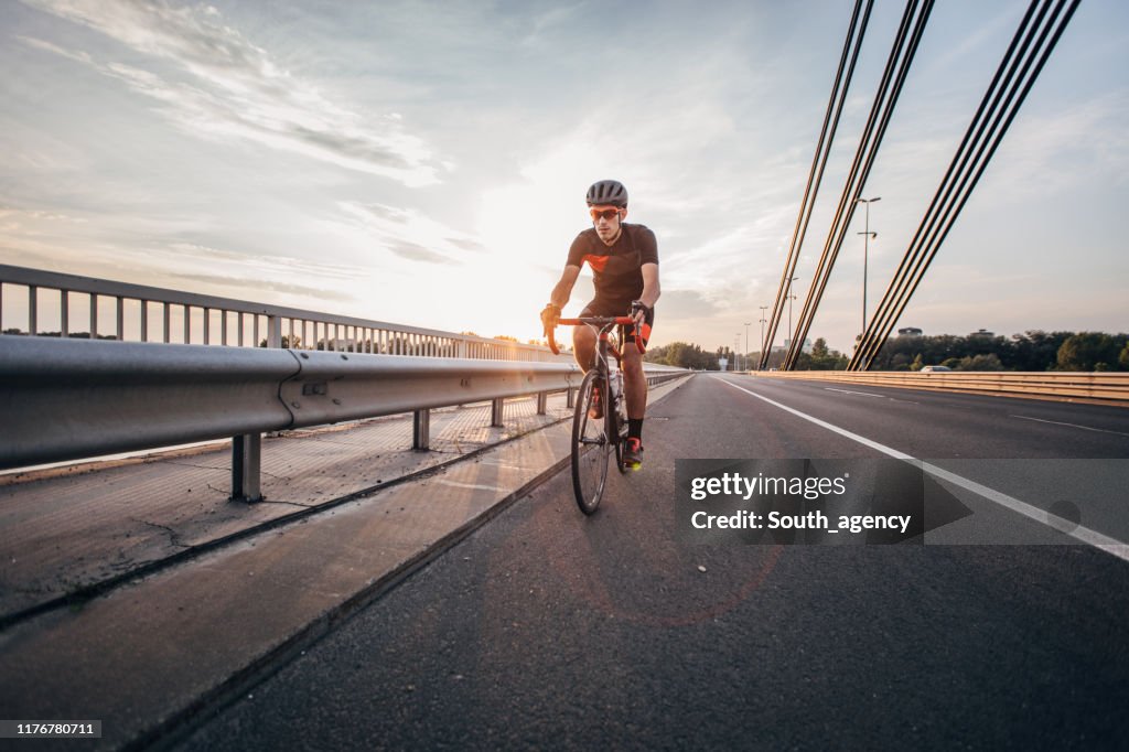 Man Riding Raser Bike Sports Man Riding Racing Bicycle High-Res Stock Photo - Getty Images