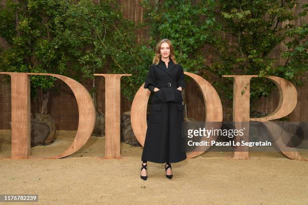 Natalia Vodianova attends the Christian Dior Womenswear Spring/Summer 2020 show as part of Paris Fashion Week on September 24, 2019 in Paris, France.