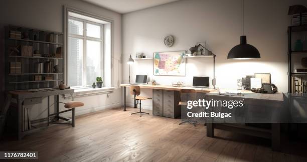 architect's workplace - home office chair stock pictures, royalty-free photos & images