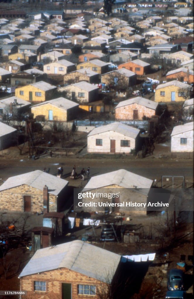 Township near Johannesburg South Africa during the Apartheid.