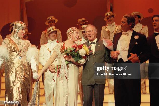 Christopher Plummer makes a surprise onstage appearance to salute Julie Andrews on her final performance in the Broadway run of the musical,...