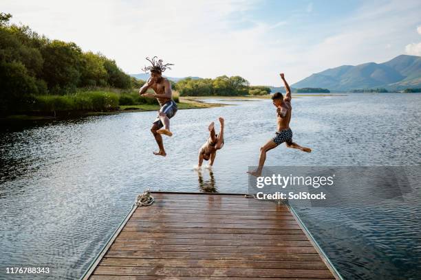 tauchbombe - derwent water stock-fotos und bilder