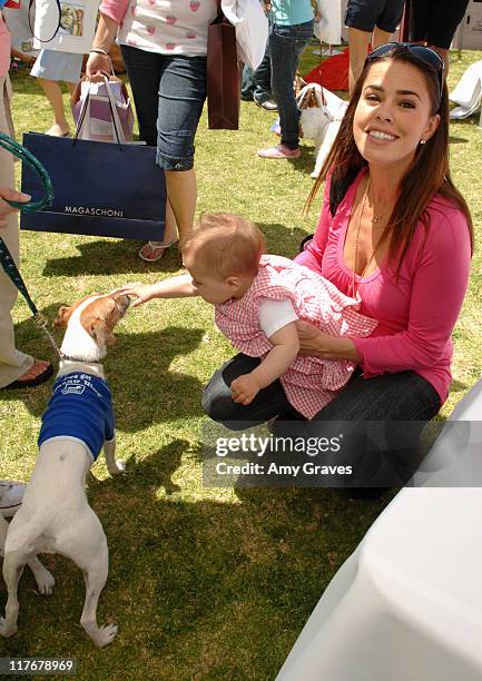 Rosa Blasi and daughter Kaia at Le Paws during The Silver Spoon Hosts 4th Annual Dog and Baby Buffet - Day One at Wattles Mansion in Hollywood,...