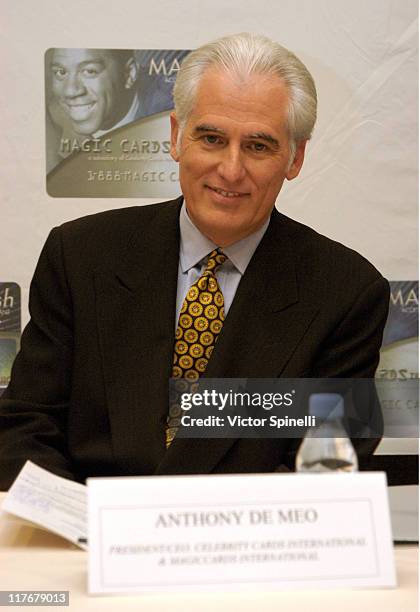 Anthony De Meo during Earvin "Magic" Johnson Announces Launch of 'MAGICcash' Visa Card at St. Regis Hotel in Century City, California, United States.