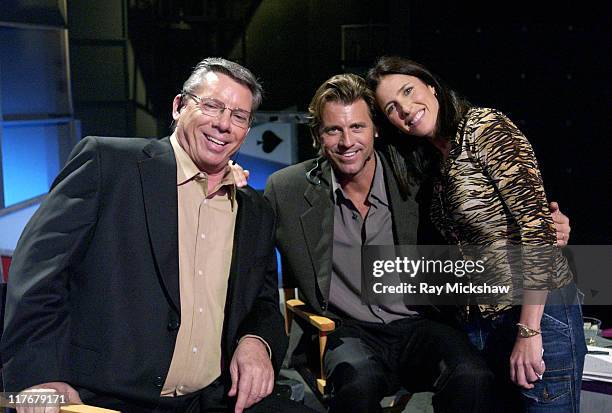 Mike Sexton, Vince Van Patten and Mimi Rogers at the World Poker Tour Hollywood Home Game which airs on the Travel Channel