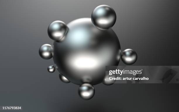 balance and connection shapes - particle sphere stock pictures, royalty-free photos & images