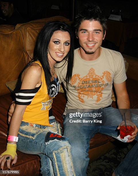 Jillian and Daniel Lapaille during Hollywood Knights Basketball Team Wrap Party - Inside at The Highlands in Hollywood, California, United States.