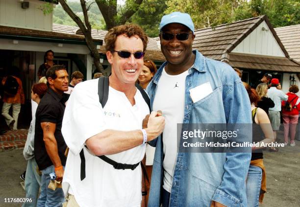 John C. McGinley and Michael Clark Duncan at The Target A Time for Heroes Celebrity Carnival Benefitting the Elizabeth Glaser Pediatric AIDS...