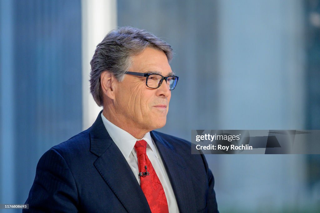 U.S. Energy Secretary Rick Perry & Former Citigroup CEO And Chairman Sandy Weill Visit "Mornings With Maria"