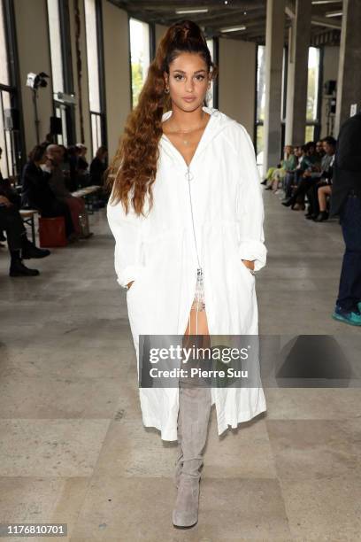 Singer Tal attends the Dawei Womenswear Spring/Summer 2020 show as part of Paris Fashion Week on September 24, 2019 in Paris, France.