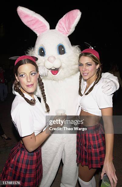 Party-goers during Super Bowl XXXVI - Maxim Super Bowl Party at The Ruins in New Orleans, Louisiana, United States.