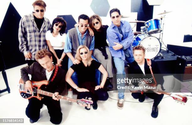 The Rembrandts performs the official music video for the Friends theme song I'll be there for you with the cast at 30 Rockefeller Plaza in New York...