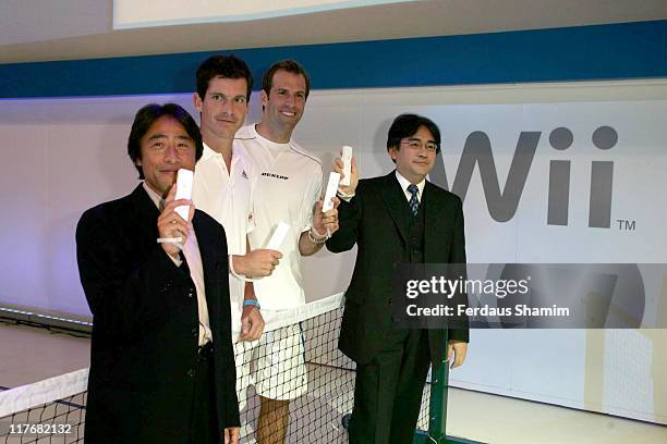 Tim Henman , Gabby Logan , and guests