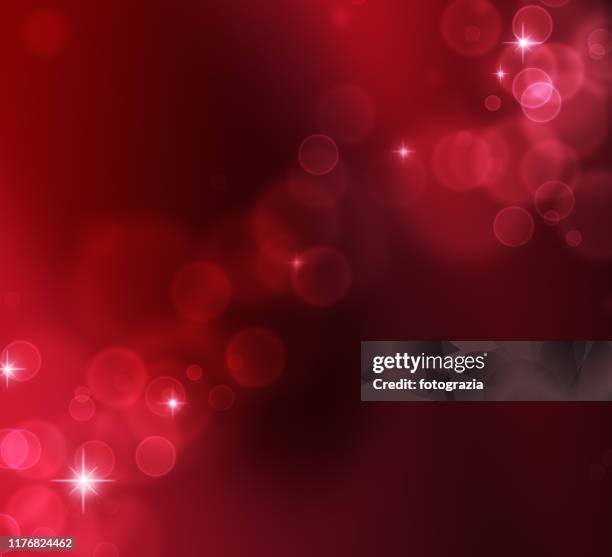 red defocused lights & sparkles - red glitter stock-fotos und bilder