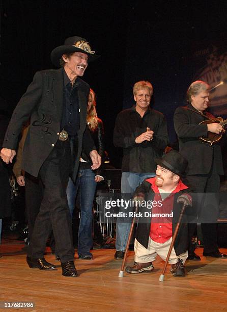 Richard Petty and Two Foot Fred during Sprint and SunTrust presents Sound & Speed - Day1 at Wildhorse Saloon in Nashville, TN., United States.