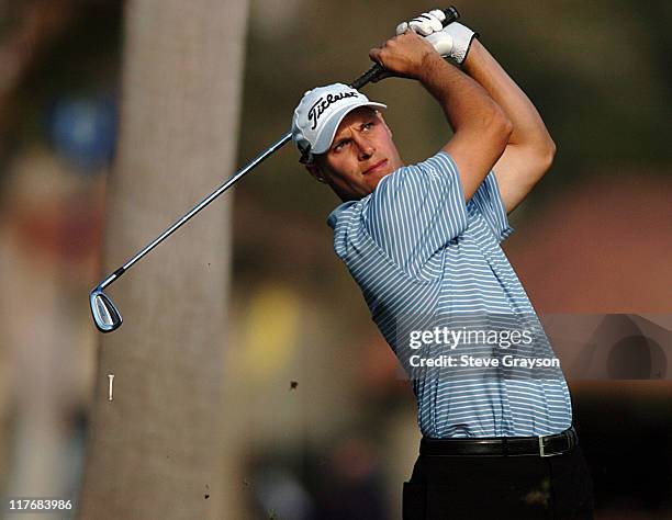 Ben Crane competes during the third round at the PGA Tour - 45th Bob Hope Chrysler Classic Pro Am at La Quinta Country Club January 23, 2004.