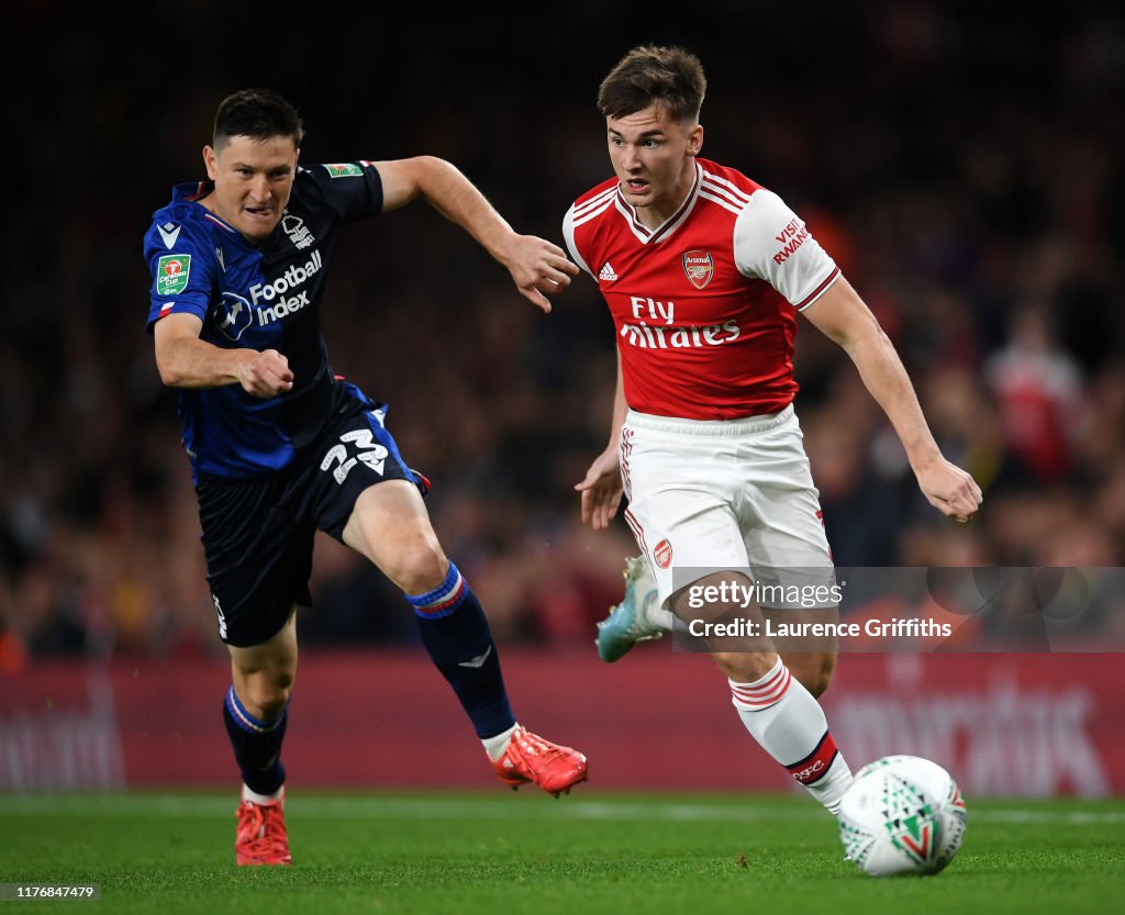 Arsenal FC v Nottingham Forest  - Carabao Cup Third Round