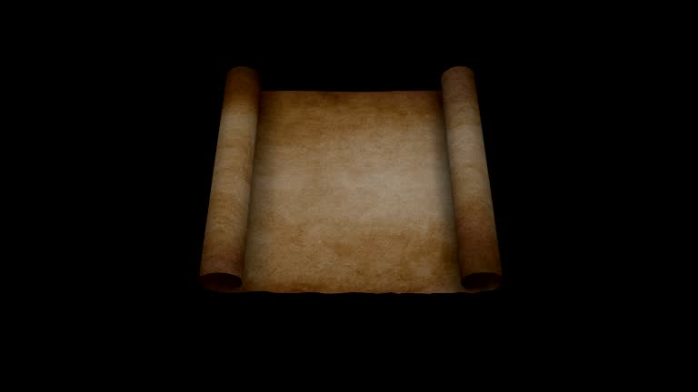 Out Scroll 4K Parchment Scroll Rolling Out 동영상 (1176849748) - 게티이미지뱅크