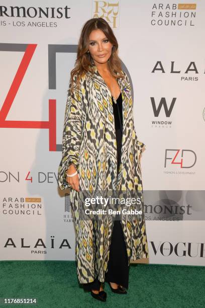 Lola Karimova-Tillyaeva attends Fashion 4 Development's 9th Annual Official First Ladies Luncheon at The Pierre Hotel on September 24, 2019 in New...