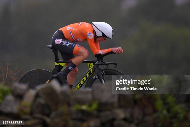 Annemiek Van Vleuten of The Netherlands / during the 92nd UCI Road World Championships 2019, Women Elite Individual Time Trial a 30,3km Individual...