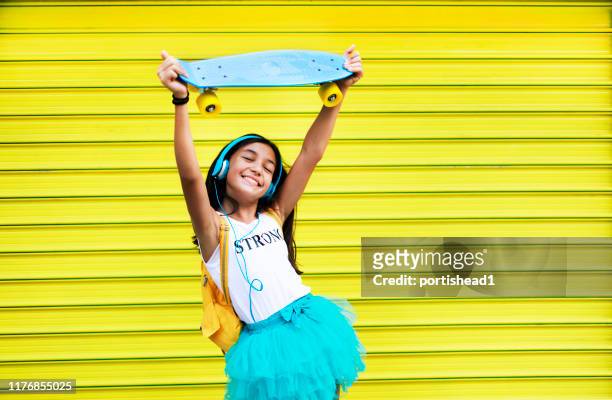 teenage girl dancing to the music - preteen girl models stock pictures, royalty-free photos & images
