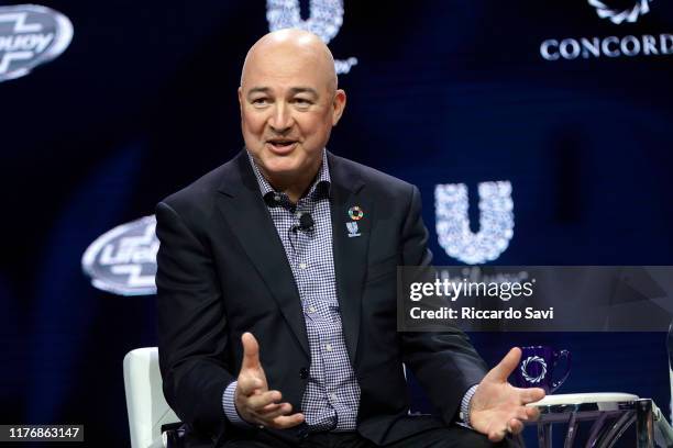 Alan Jope, CEO, Unilever, speaks onstage during the 2019 Concordia Annual Summit - Day 2 at Grand Hyatt New York on September 24, 2019 in New York...