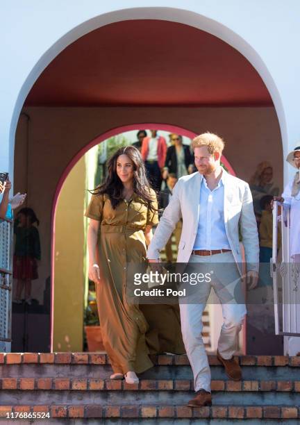 Prince Harry, Duke of Sussex and Meghan, Duchess of Sussex attend Heritage Day public holiday celebrations in the Bo Kaap district of Cape Town,...