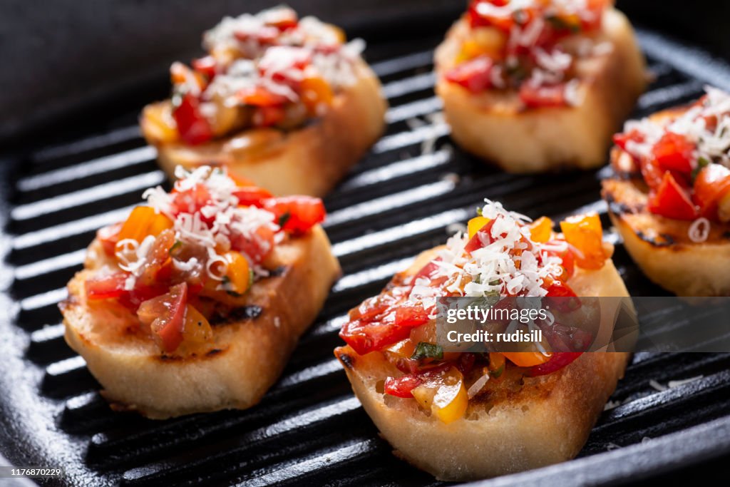 Grill Pan Bruschetta