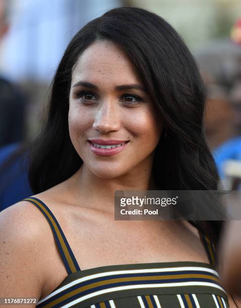 Meghan, Duchess of Sussex attends a reception for young people, community and civil society leaders at the Residence of the British High...