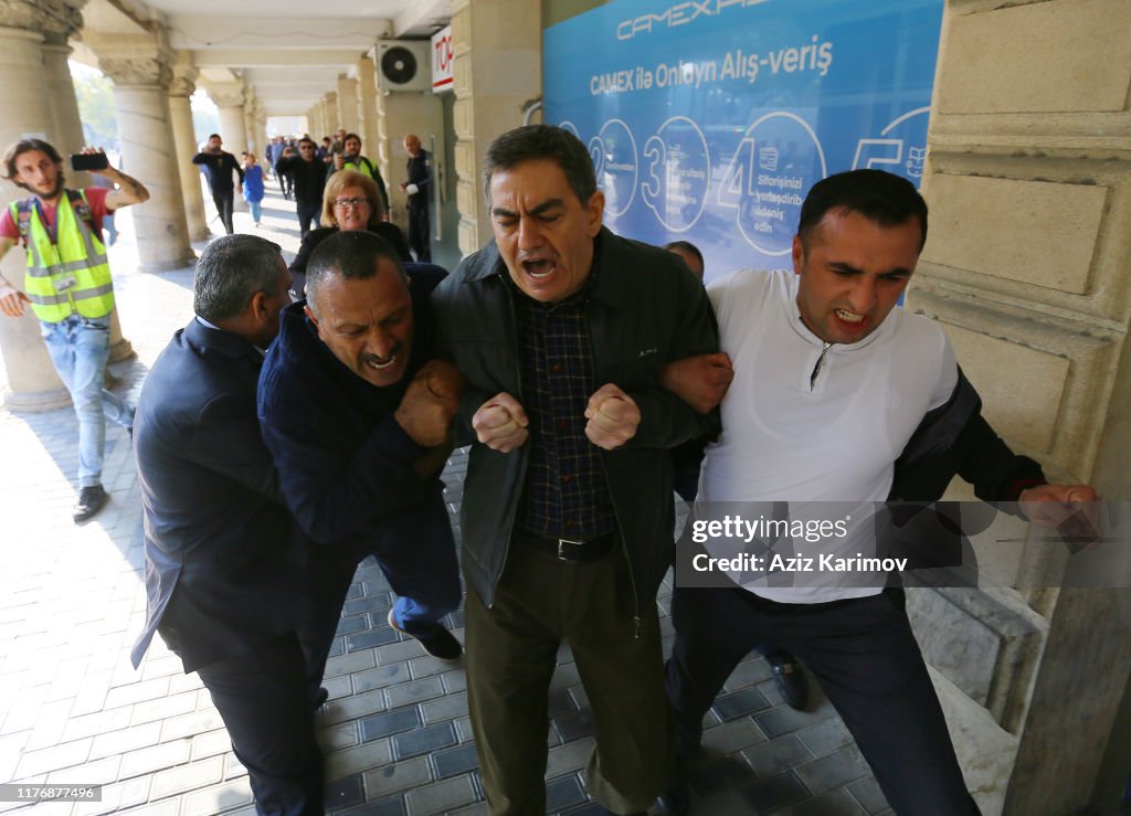 Anti-Government Protests In Baku Following Arrest Of Activists