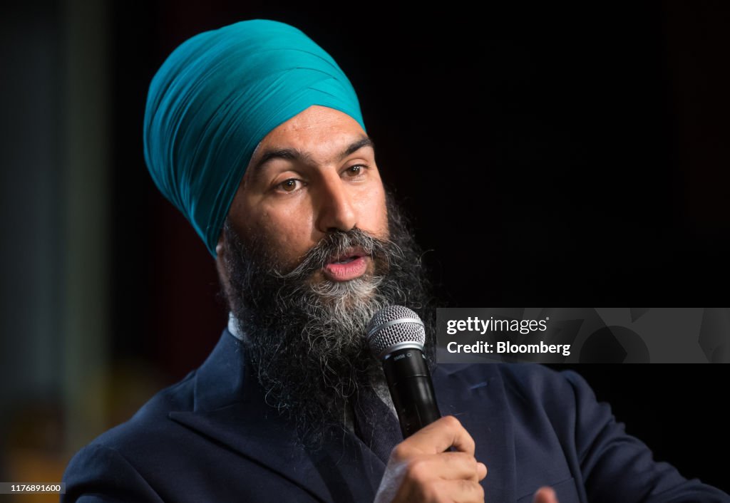 New Democratic Party Leader Jagmeet Singh Attends Campaign Rally