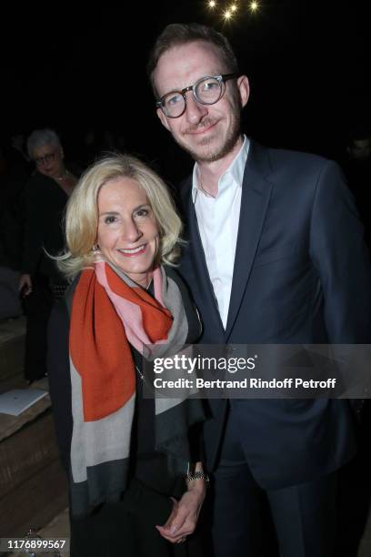 Ambassador of USA to Paris, Jamie McCourt and Ludovic Watine Arnault attend the Christian Dior Womenswear Spring/Summer 2020 show as part of Paris...