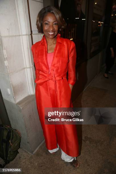 Adriane Lenox poses at the opening night of the new play "The Height of The Storm" at The Samuel J. Friedman Theatre on September 24, 2019 in New...