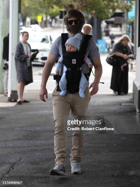 Gary Ablett of the Cats arrives at the Geelong Cats post AFL season celebrations at the Cremorne Hotel on September 25, 2019 in Melbourne, Australia.