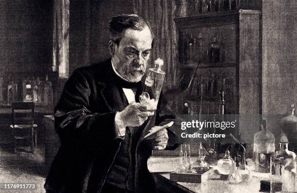 illustrations, cliparts, dessins animés et icônes de louis pasteur (xxxl) - physicist