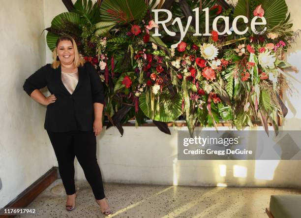 Britney Young attends Premium Plus-Size Fashion Brand Ryllace Launch Event at Elephante on September 24, 2019 in Santa Monica, California.